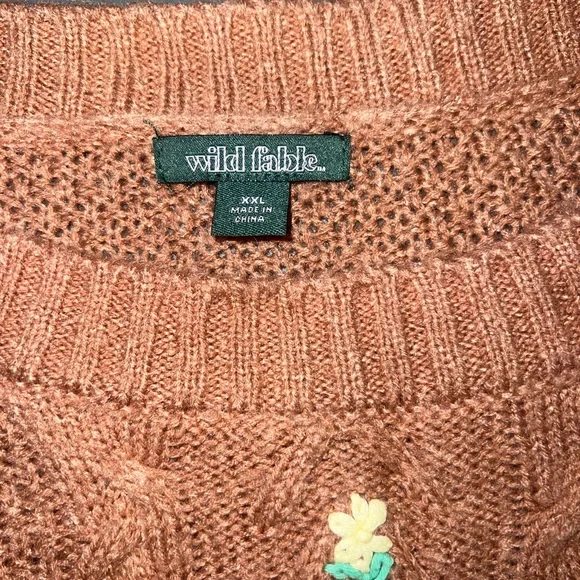 Cropped floral sweater - Picture 3 of 3